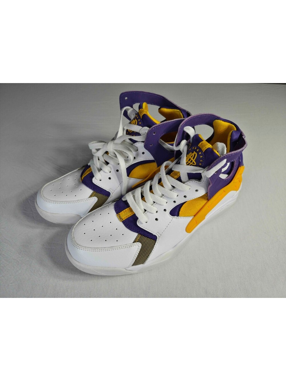 Nike Air Flight Huarache Lakers Size 8 , PREOWNED